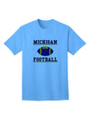 Official Michigan Football Adult T-Shirt by TooLoud-Mens T-shirts-TooLoud-Aquatic-Blue-Small-Davson Sales