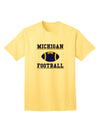 Official Michigan Football Adult T-Shirt by TooLoud-Mens T-shirts-TooLoud-Yellow-Small-Davson Sales