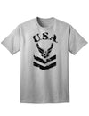 Official USA Military Air Force Stencil Logo Adult T-Shirt-Mens T-shirts-TooLoud-AshGray-Small-Davson Sales