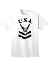 Official USA Military Air Force Stencil Logo Adult T-Shirt-Mens T-shirts-TooLoud-White-Small-Davson Sales