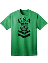 Official USA Military Coast Guard Stencil Logo Adult T-Shirt-Mens T-shirts-TooLoud-Kelly-Green-Small-Davson Sales