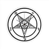 Official Sigil of Baphomet 10 Inch Round Wall Clock All Over Print