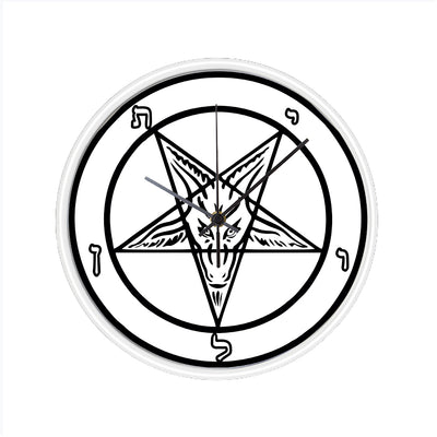 Official Sigil of Baphomet 10 Inch Round Wall Clock All Over Print