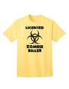 Officially Licensed Zombie Killer - Biohazard Adult T-Shirt by TooLoud-Mens T-shirts-TooLoud-Yellow-Small-Davson Sales