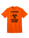 Officially Licensed Zombie Killer - Biohazard Adult T-Shirt by TooLoud-Mens T-shirts-TooLoud-Orange-Small-Davson Sales