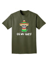 Oh My Gato - Cinco De Mayo Adult Dark T-Shirt-Mens T-Shirt-TooLoud-Military-Green-Small-Davson Sales