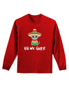 Oh My Gato - Cinco De Mayo Adult Long Sleeve Dark T-Shirt-TooLoud-Red-Small-Davson Sales