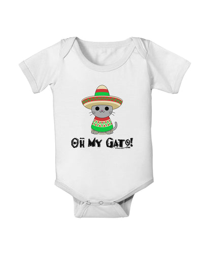 Oh My Gato - Cinco De Mayo Baby Romper Bodysuit-Baby Romper-TooLoud-White-06-Months-Davson Sales