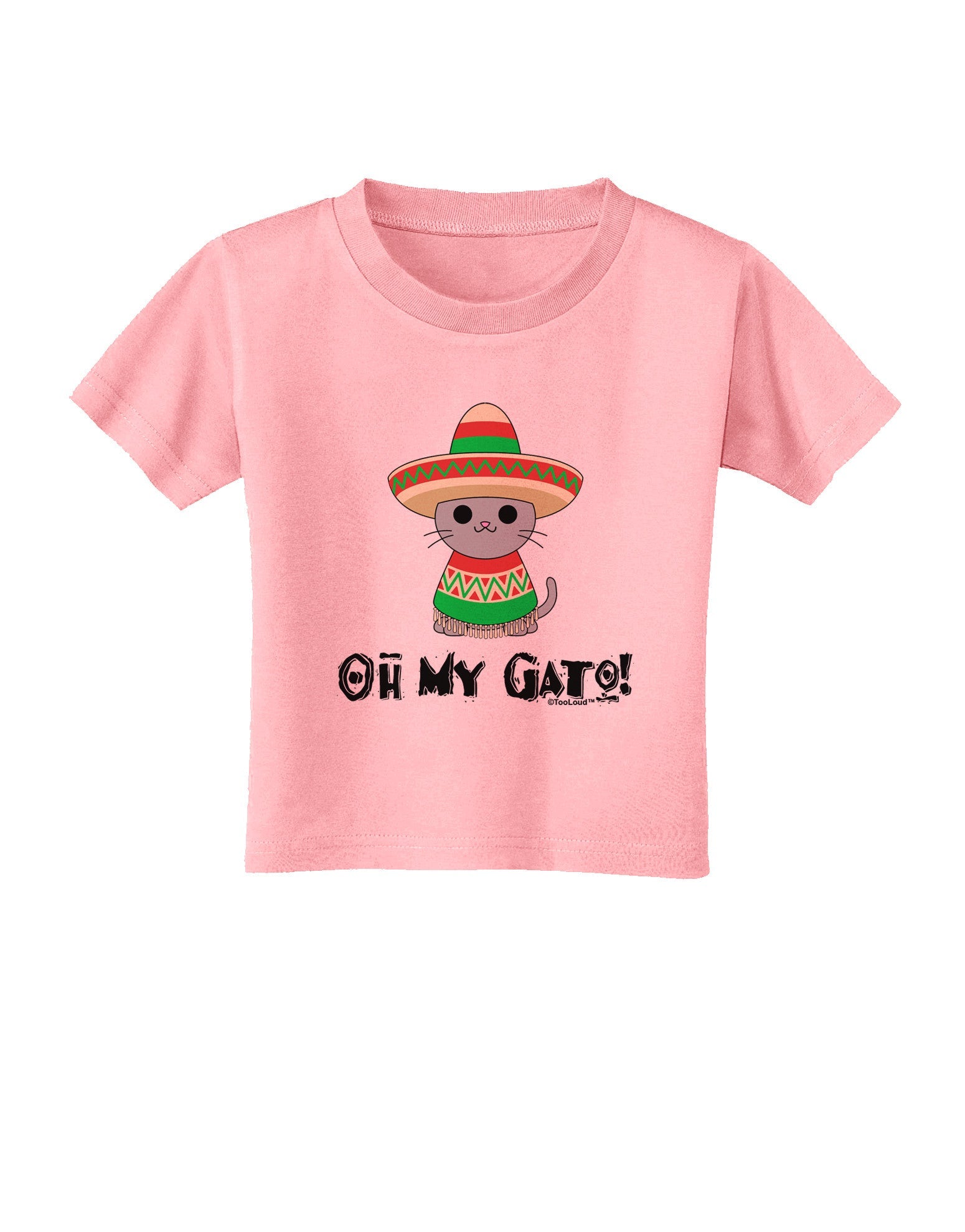 Oh My Gato - Cinco De Mayo Toddler T-Shirt-Toddler T-Shirt-TooLoud-Candy-Pink-2T-Davson Sales