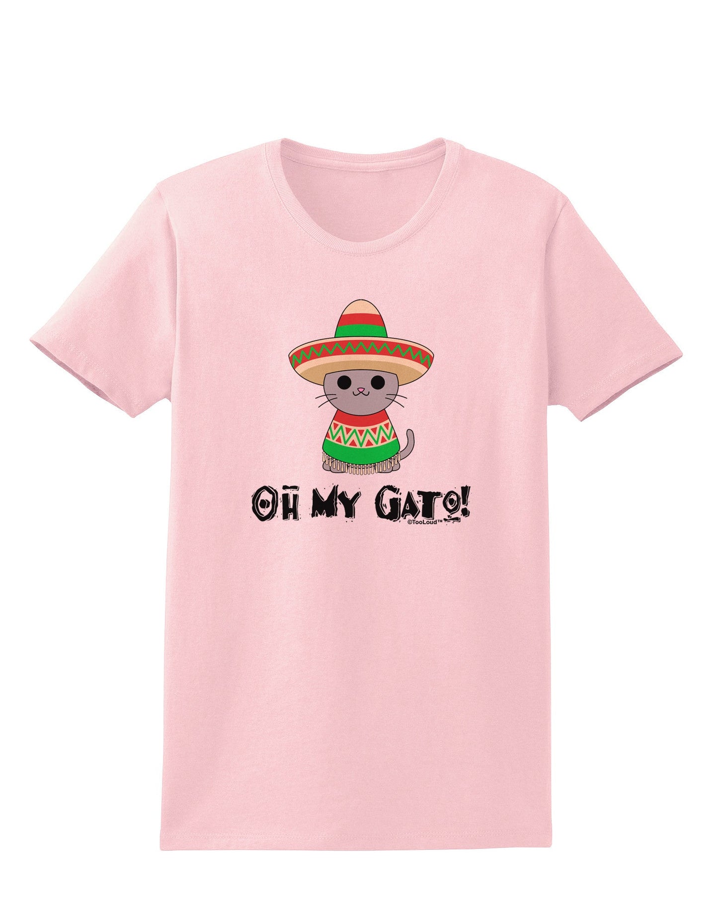 Oh My Gato - Cinco De Mayo Womens T-Shirt-Womens T-Shirt-TooLoud-PalePink-X-Small-Davson Sales