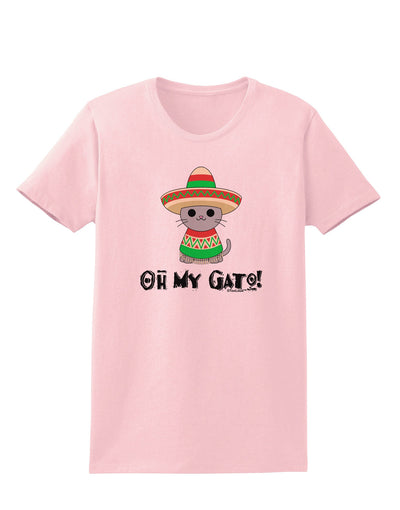 Oh My Gato - Cinco De Mayo Womens T-Shirt-Womens T-Shirt-TooLoud-PalePink-X-Small-Davson Sales