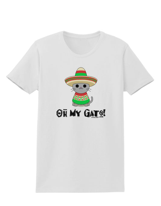 Oh My Gato - Cinco De Mayo Womens T-Shirt-Womens T-Shirt-TooLoud-White-X-Small-Davson Sales