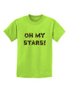 Oh My Stars Patriotic Design Childrens T-Shirt by TooLoud-Childrens T-Shirt-TooLoud-Lime-Green-X-Small-Davson Sales