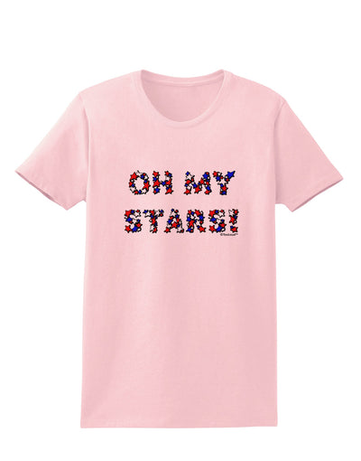 Oh My Stars Patriotic Design Womens T-Shirt by TooLoud-Womens T-Shirt-TooLoud-PalePink-X-Small-Davson Sales