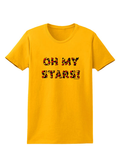 Oh My Stars Patriotic Design Womens T-Shirt by TooLoud-Womens T-Shirt-TooLoud-Gold-X-Small-Davson Sales