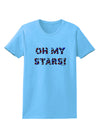 Oh My Stars Patriotic Design Womens T-Shirt by TooLoud-Womens T-Shirt-TooLoud-Aquatic-Blue-X-Small-Davson Sales