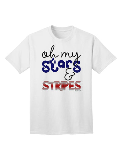 Oh My Stars and Stripes - Patriotic Design Adult T-Shirt-Mens T-Shirt-TooLoud-White-Small-Davson Sales