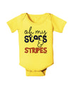 Oh My Stars and Stripes - Patriotic Design Baby Romper Bodysuit-Baby Romper-TooLoud-Yellow-06-Months-Davson Sales