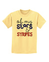 Oh My Stars and Stripes - Patriotic Design Childrens T-Shirt-Childrens T-Shirt-TooLoud-Daffodil-Yellow-X-Small-Davson Sales