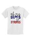 Oh My Stars and Stripes - Patriotic Design Childrens T-Shirt-Childrens T-Shirt-TooLoud-White-X-Small-Davson Sales