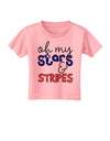 Oh My Stars and Stripes - Patriotic Design Toddler T-Shirt-Toddler T-Shirt-TooLoud-Candy-Pink-2T-Davson Sales