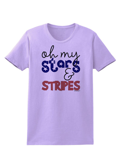 Oh My Stars and Stripes - Patriotic Design Womens T-Shirt-Womens T-Shirt-TooLoud-Lavender-X-Small-Davson Sales