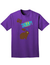 Oh Snap Chocolate Bunny Easter Adult Dark T-Shirt-Mens T-Shirt-TooLoud-Purple-Small-Davson Sales