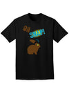 Oh Snap Chocolate Bunny Easter Adult Dark T-Shirt-Mens T-Shirt-TooLoud-Black-Small-Davson Sales