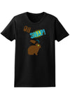 Oh Snap Chocolate Bunny Easter Womens Dark T-Shirt - Ladies-TooLoud-Black-X-Small-Davson Sales