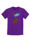 Oh Snap Chocolate Easter Bunny Childrens Dark T-Shirt-Childrens T-Shirt-TooLoud-Purple-X-Small-Davson Sales