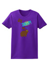 Oh Snap Chocolate Easter Bunny Womens Dark T-Shirt-TooLoud-Purple-X-Small-Davson Sales