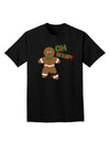 Oh Snap Gingerbread Man Christmas Adult Dark T-Shirt-Mens T-Shirt-TooLoud-Black-Small-Davson Sales