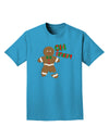 Oh Snap Gingerbread Man Christmas Adult Dark T-Shirt-Mens T-Shirt-TooLoud-Turquoise-Small-Davson Sales