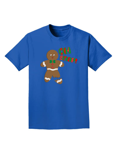 Oh Snap Gingerbread Man Christmas Adult Dark T-Shirt-Mens T-Shirt-TooLoud-Royal-Blue-Small-Davson Sales