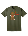 Oh Snap Gingerbread Man Christmas Adult Dark T-Shirt-Mens T-Shirt-TooLoud-Military-Green-Small-Davson Sales