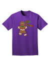 Oh Snap Gingerbread Man Christmas Adult Dark T-Shirt-Mens T-Shirt-TooLoud-Purple-Small-Davson Sales