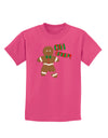 Oh Snap Gingerbread Man Christmas Childrens Dark T-Shirt-Childrens T-Shirt-TooLoud-Sangria-X-Small-Davson Sales