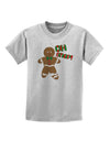 Oh Snap Gingerbread Man Christmas Childrens T-Shirt-Childrens T-Shirt-TooLoud-AshGray-X-Small-Davson Sales