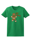 Oh Snap Gingerbread Man Christmas Womens Dark T-Shirt-TooLoud-Kelly-Green-X-Small-Davson Sales