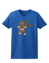 Oh Snap Gingerbread Man Christmas Womens Dark T-Shirt-TooLoud-Royal-Blue-X-Small-Davson Sales