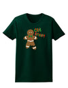 Oh Snap Gingerbread Man Christmas Womens Dark T-Shirt-TooLoud-Forest-Green-Small-Davson Sales