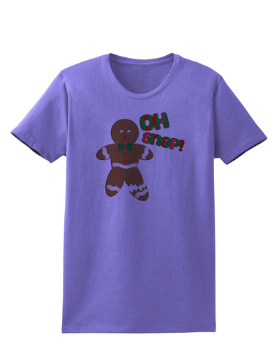 Oh Snap Gingerbread Man Christmas Womens T-Shirt-Womens T-Shirt-TooLoud-Violet-X-Small-Davson Sales