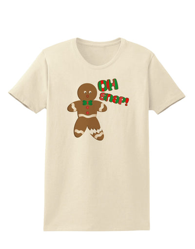 Oh Snap Gingerbread Man Christmas Womens T-Shirt-Womens T-Shirt-TooLoud-Natural-X-Small-Davson Sales