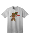 Oh Snap Gingerbread Man - Premium Christmas Adult T-Shirt for Festive Celebrations-Mens T-shirts-TooLoud-AshGray-Small-Davson Sales