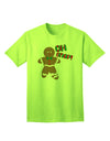 Oh Snap Gingerbread Man - Premium Christmas Adult T-Shirt for Festive Celebrations-Mens T-shirts-TooLoud-Neon-Green-Small-Davson Sales