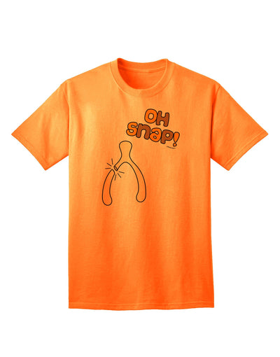 Oh Snap Wishbone - Premium Thanksgiving Adult T-Shirt Collection-Mens T-shirts-TooLoud-Neon-Orange-Small-Davson Sales