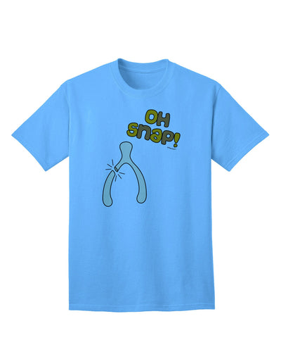 Oh Snap Wishbone - Premium Thanksgiving Adult T-Shirt Collection-Mens T-shirts-TooLoud-Aquatic-Blue-Small-Davson Sales
