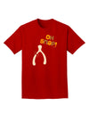 Oh Snap Wishbone - Thanksgiving Adult Dark T-Shirt-Mens T-Shirt-TooLoud-Red-Small-Davson Sales