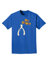 Oh Snap Wishbone - Thanksgiving Adult Dark T-Shirt-Mens T-Shirt-TooLoud-Royal-Blue-Small-Davson Sales