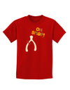 Oh Snap Wishbone - Thanksgiving Childrens Dark T-Shirt-Childrens T-Shirt-TooLoud-Red-X-Small-Davson Sales